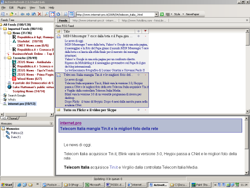 interfaccia principale di ActiRefresh