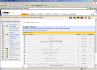 la configurazione della form per i contatti