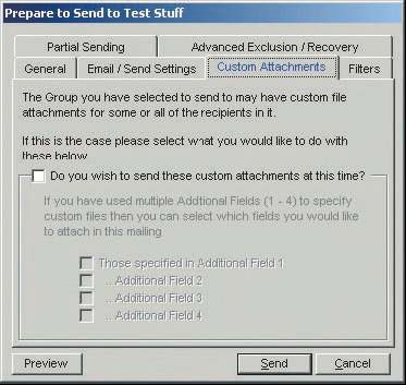 Group Mail consente di allegare anche file differenti